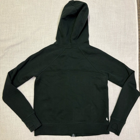 Lole Women’s Small Dark Green Zip Up Hooded Sweatshirt Forest Hoody Comfy Spring - Picture 11 of 11